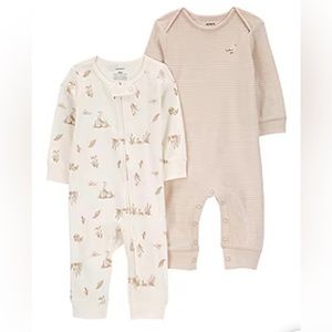 Carter's Baby Boys Long Sleeve 2-pc. Jumpsuit